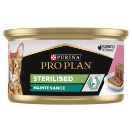 PURINA Pro Plan Sterilised Pasztet z łososiem i tuńczykiem - mokra karma dla kota - 85 g