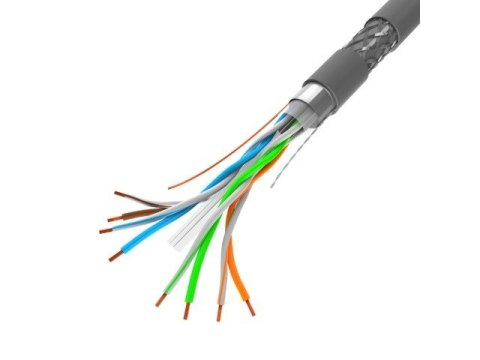 Lanberg Kabel SFTP Kat.6 CU 305 m drut szary