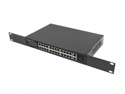 Lanberg Switch 24x1GB POE+ 2xGB 2xSFP rack 19'' gigabit ethernet 360W