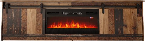 Szafka RTV GRANERO+kominek 200x56,7x35 old wood