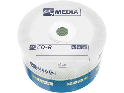 Płyty CD-R MyMedia 700MB Wrap (Spindle 50)