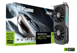 ZOTAC Karta graficzna GeForce RTX 4070 SUPER TWIN EDGE 12GB GDDRX6 192bit 3DP