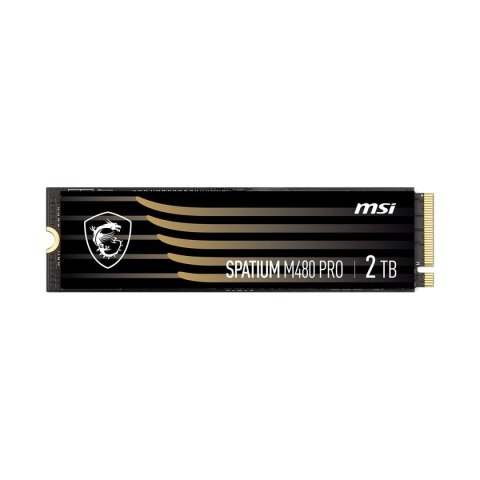 Dysk SSD MSI SPATIUM M480 Pro 2TB PCIe 4.0 NVMe M.2 2280 (7400/7000 MB/s) 3D NAND