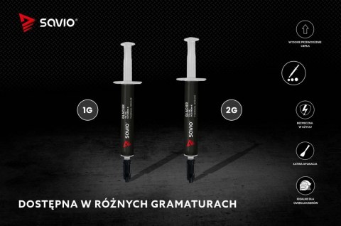 Savio Pasta termoprzewodząca 14,5W/m-K 2g TG-04