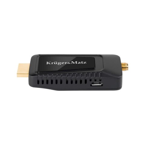 Tuner mini Kruger & Matz KM9999 DVB-T / DVB-T2 HD do TV naziemnej H.265 HEVC