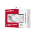 AXAGON ACU-PQ20W Ładowarka sieciowa 20W QC3.0/AFC/FCP + PD type-C Biała