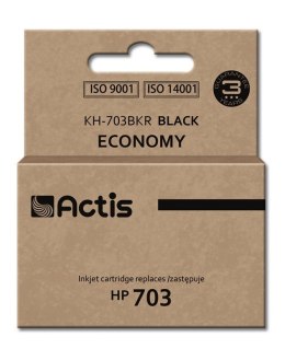 Actis KH-703BKR Tusz (zamiennik HP 703 CD887AE; Standard; 15 ml; czarny)