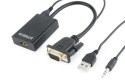 Adapter HDMI - VGA + Audio Gembird