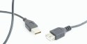 Kabel przedłużacz USB 2.0 Gembird AM-AF 0,75 m (czarny)