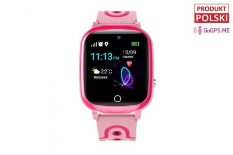Smartwatch dla dzieci GoGPS K17 (różowy)