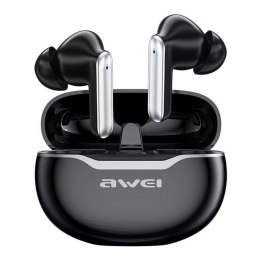 Słuchawki z mikrofonem Awei T50 TWS Bluetooth + stacja dokująca - czarne