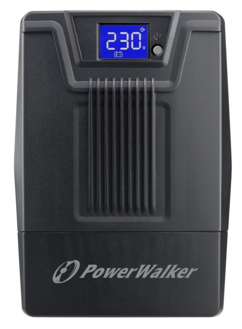 PowerWalker Zasilacz awaryjny UPS POWERWALKER LINE-INTERACTIVE 800VA SCL 2X PL 230V, RJ11/45 IN/OUT, USB, LCD