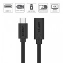 Unitek Przedłużacz USB-C 3.1 GEN 2; 4K; PD 100W;M/F; 1,5m; C14086BK-1,5M