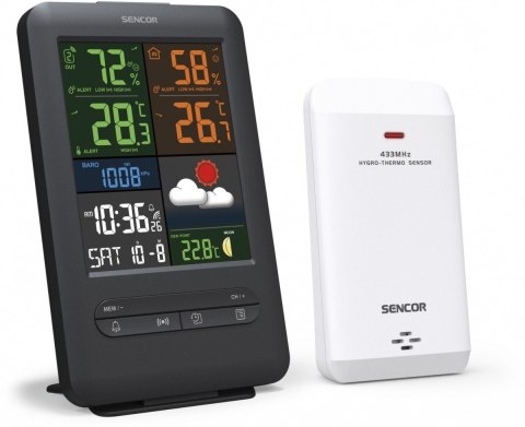 Sencor Stacja pogody SWS 7300 wys LCD kolor 13,8 cm