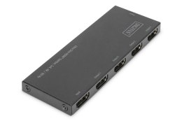 Rozdzielacz (Splitter) DIGITUS Ultra Slim HDMI 1x4, 4K 60Hz 3D HDR, HDCP 2.2, 18 Gbps, Micro USB