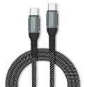 Qoltec Kabel USB 2.0 typ C | USB 2.0 typ C 100W | QC 3.0| PD | 1.5m | Czarny