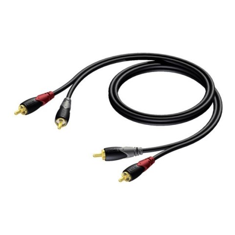 PROCAB Kabel 2X RCA/CINCH Męski - 2X RCA/CINCH Męski 1,5M - CLA800/1.5