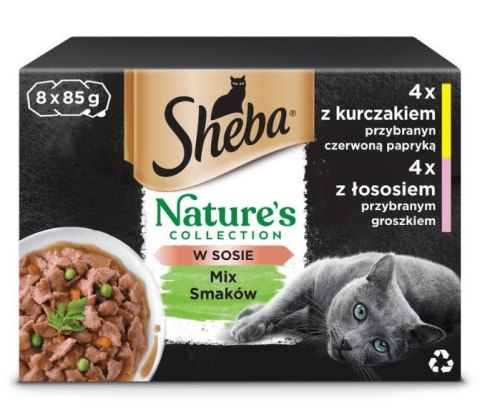 SHEBA Nature's collection mix smaków dla kota8x85g