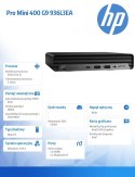 HP Inc. Komputer 400Mini G9Ri5-13500T 8GB/512GB/W11P 936L3EA
