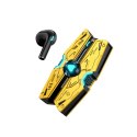 WEKOME Słuchawki bezprzewodowe VB06 Mecha Series - Bluetooth V5.3 TWS z etui ładującym Żółte