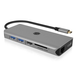 IcyBox Stacja dokująca IB-DK4061-CPD 12w1,2xHDMI, PD 100W