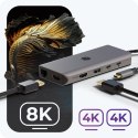 IcyBox Stacja dokująca IB-DK4061-CPD 12w1,2xHDMI, PD 100W