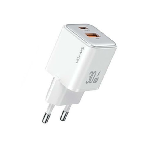 USAMS Ładowarka sieciowa USB-C+USB-A PD 3.0 30W Fast