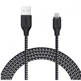 AUKEY CB-AM2 nylonowy kabel Quick Charge micro USB-USB | 2m | 480 Mbps