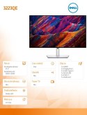 Dell Monitor U3223QE 31,5 IPS LED 4K (3840x2160)/16:9/HDMI/2xDP/3xUSB-C/4xUSB 3.2/RJ-45/3Y AES&PPG