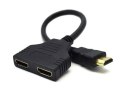 Adapter GEMBIRD DSP-2PH4-04 (HDMI M - 2x HDMI F; 0,20m; kolor czarny)