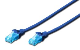 Patchcord DIGITUS UTP kat. 5e 20m PVC niebieski