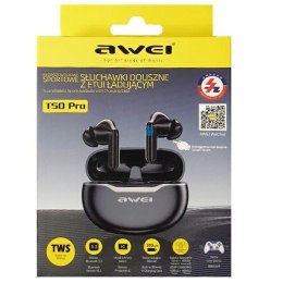 AWEI Słuchawki Bluetooth 5.3 T50 Pro TWS Black