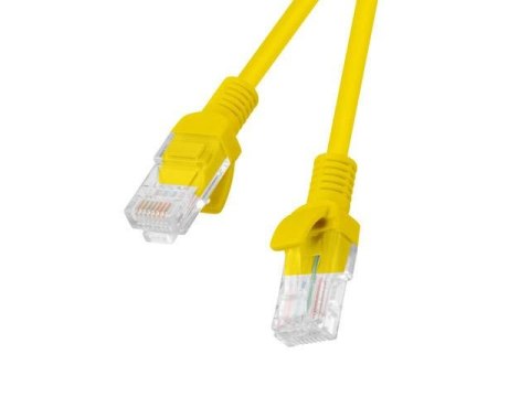 Patchcord Lanberg UTP kat.5e 30m żółty fluke passed