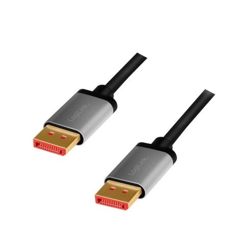 LogiLink Kabel DisplayPort 8K/60 Hz,DP/M do DP/M aluminium 3m