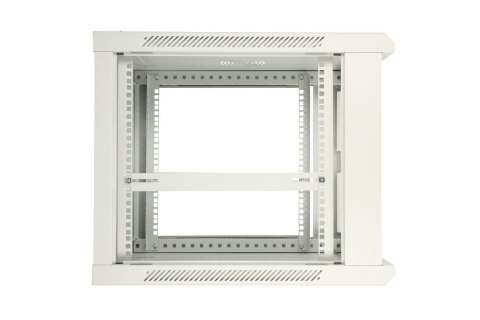 Extralink Szafka wisząca rack 12U 600x450 szara metalowe drzwi