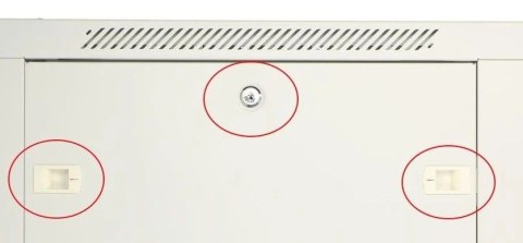 Extralink Szafka wisząca rack 12U 600x450 szara metalowe drzwi