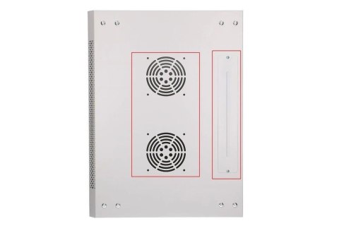 Extralink Szafka wisząca rack 12U 600x450 szara metalowe drzwi