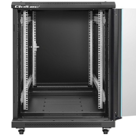 Qoltec Szafa RACK 19" | 15U | 600 x 600 x 855 | stalowa obudowa