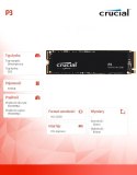 Crucial Dysk SSD P3 500GB M.2 NVMe 2280 PCIe 3.0 3500/1900