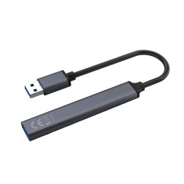 Savio Hub 4 porty USB-A - 3 x USB-A 2.0, 1 x USB-A 3.0, 5 Gbps, Aluminium, AK-70