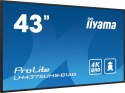 IIYAMA Monitor 42.5 cala ProLite LH4375UHS-B1AG, 24/7,IPS,ANDROID.11,4K,500cd/m2,WiFi,3xHDMI,DP,Daisy/Chain,2xUSB,2x10W,RJ45,iiSignage2