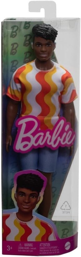 Mattel Lalka Barbie Stylowy Ken, masywna sylwetka, aparat słuchowy