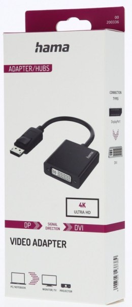 Hama Adapter DisplayPort WT-DVI GN 4K