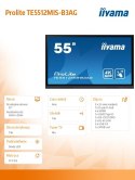 IIYAMA Monitor interaktywny 55 cali TE5512MIS-B3AG INFRARED,40pkt,IPS,4K,7H,WiFi,VGA,HDMI, USB-c,Wifi,Bluetooth,metal,8ms