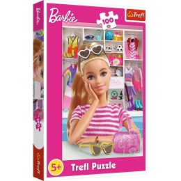 Trefl Puzzle 100 elementów Poznaj Barbie