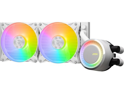 MSI Chłodzenie MAG CORELIQUID E240 White 240mm 2xARGB FAN