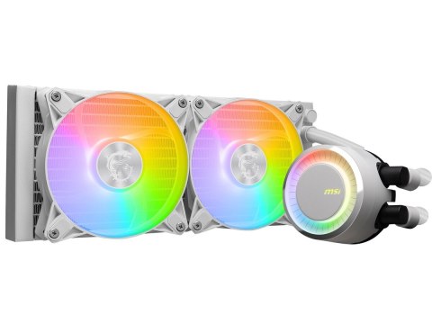 MSI Chłodzenie MAG CORELIQUID E240 White 240mm 2xARGB FAN
