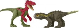 Mattel Figurka Jurassic World Niebezpieczny Dinozaur Eoraptor vs. Stegouros