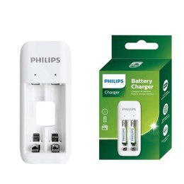 Philips Ładowarka do akumulatorów + 2xAA 700mAh, kabel USB