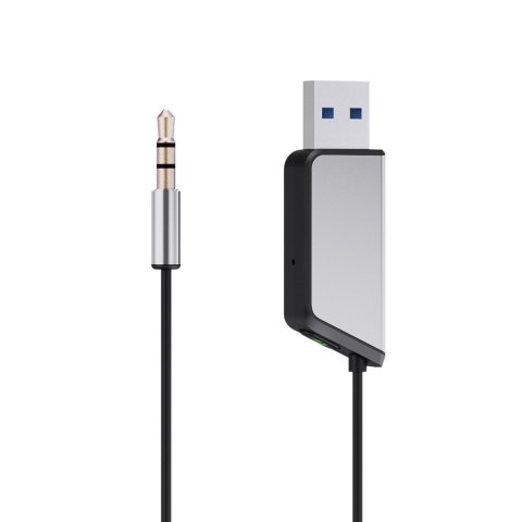 Savio Adapter transmiter AUX z bluetooth 5.3, funkcja zestawu głośnomówiącego, TR-16